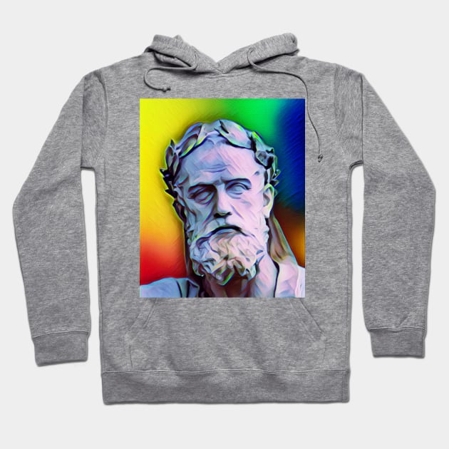 Xenophon Colourful Portrait | Xenophon Artwork 6 Hoodie by JustLit